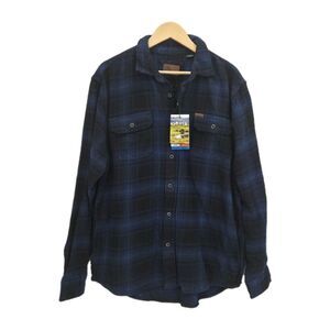 New Orvis Mens Big Bear Heavyweight Flannel Button Shirt Size Large Shacket
